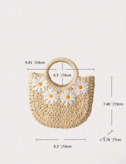 Daisy Straw Tote 👜