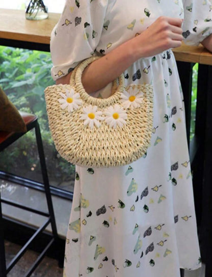 Daisy Straw Tote 👜