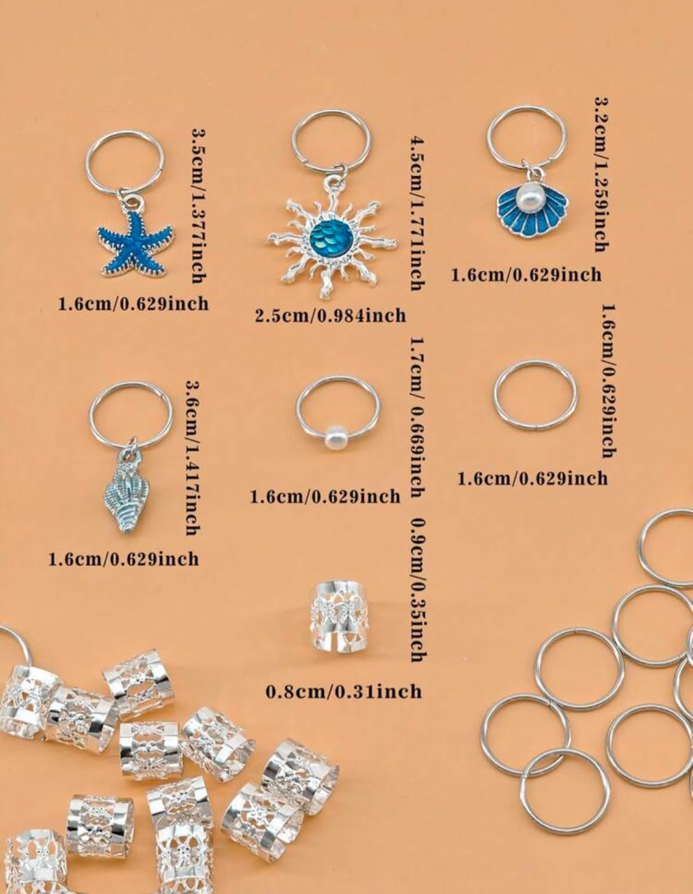 Ocean Charm Rings 🌊