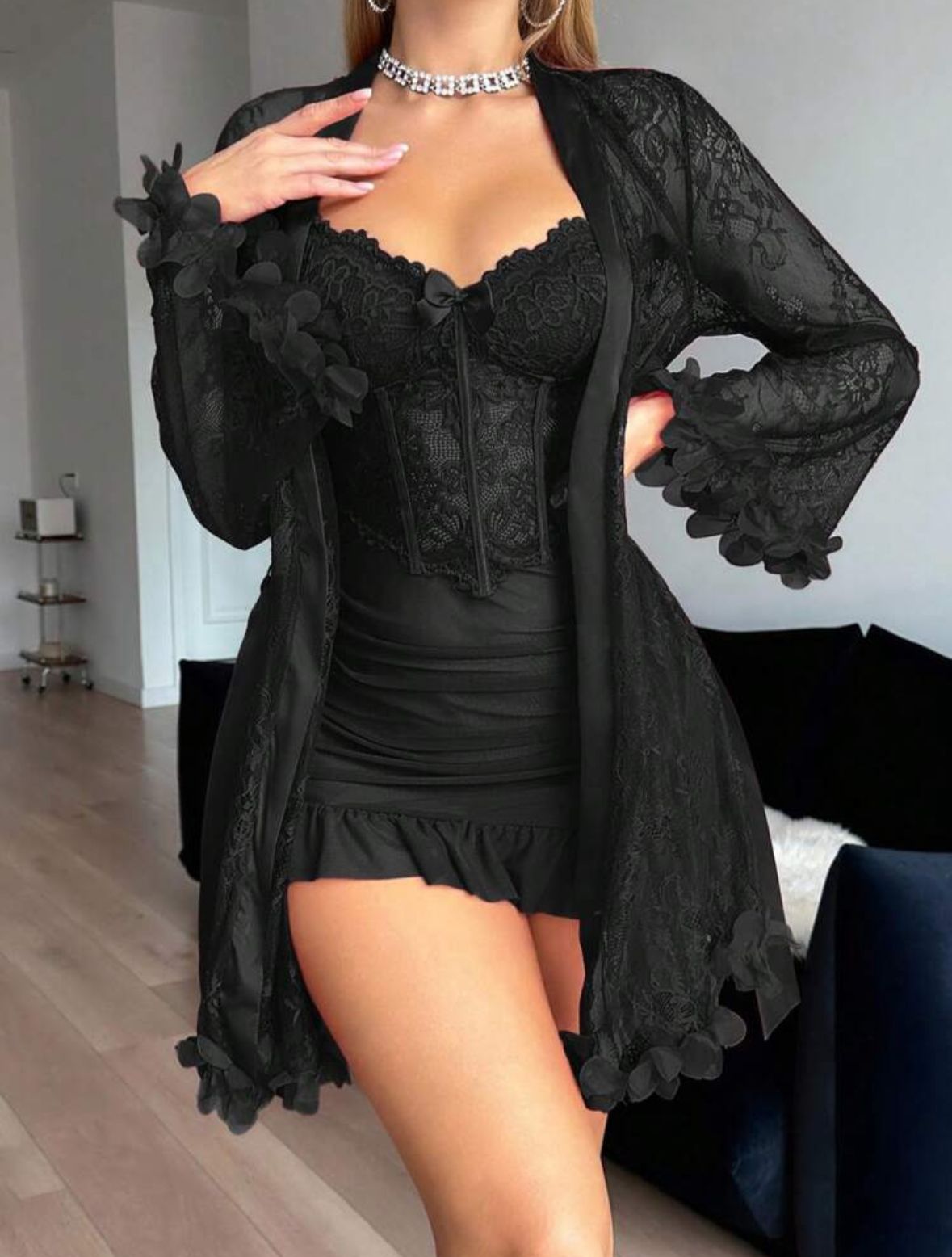 Elegant Lace Set 🖤