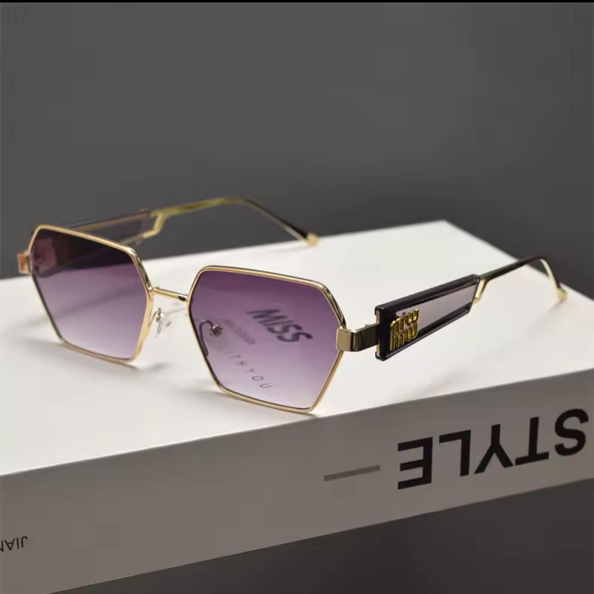 Glam Hexagon Glasses ✨