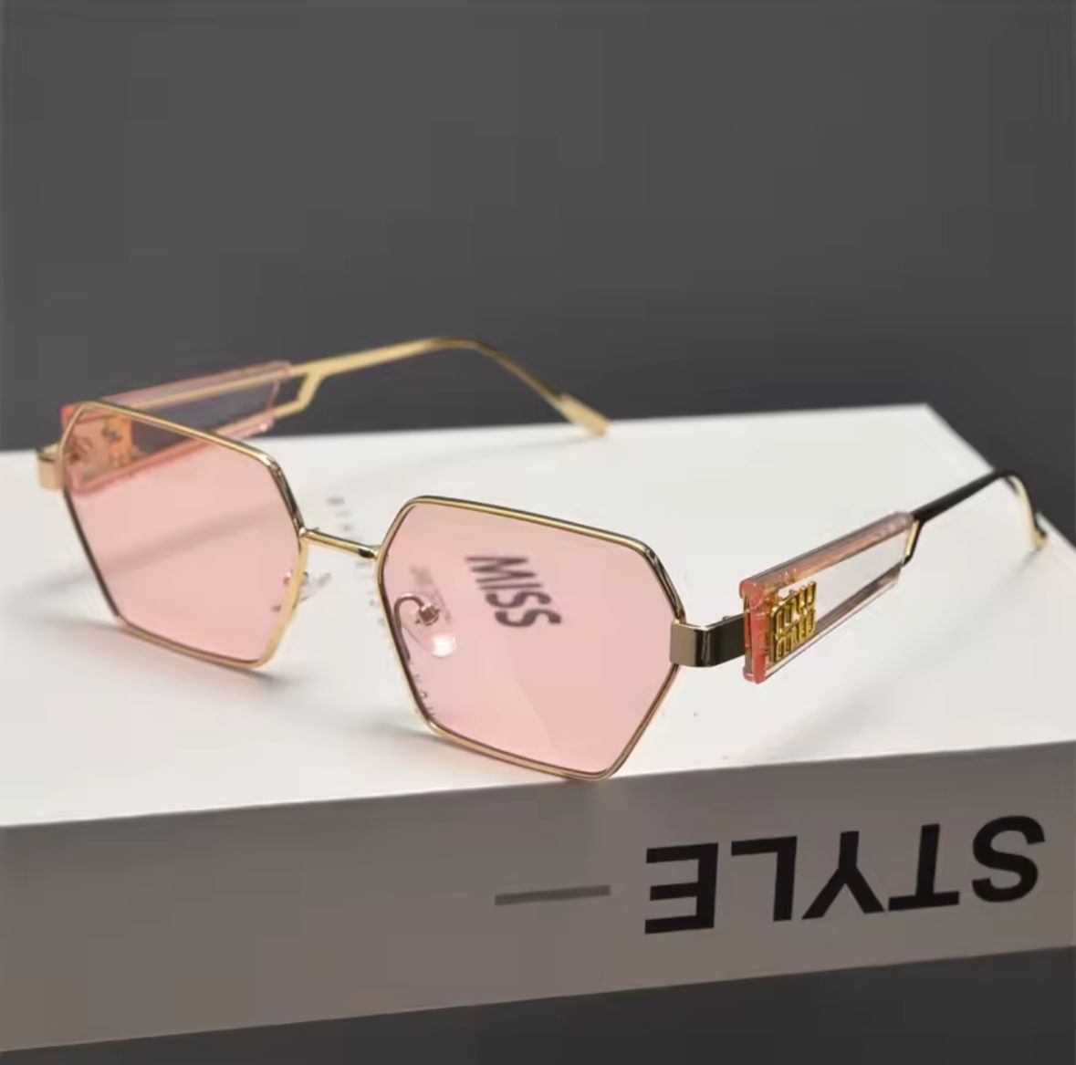 Glam Hexagon Glasses ✨
