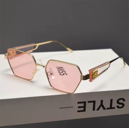 Glam Hexagon Glasses ✨