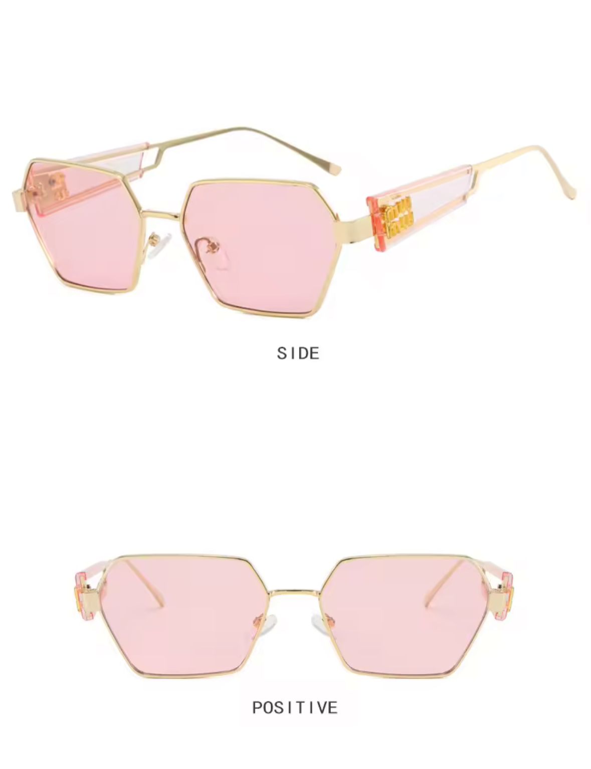 Glam Hexagon Glasses ✨