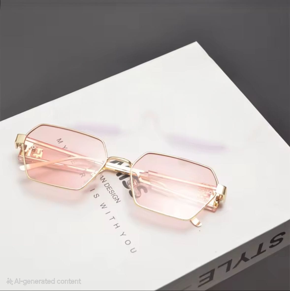 Glam Hexagon Glasses ✨