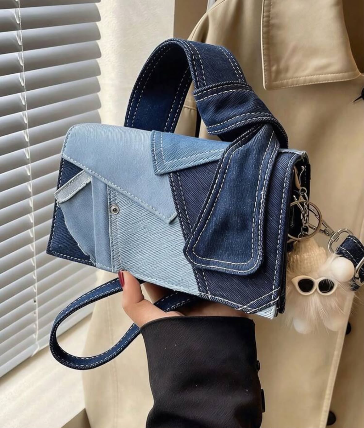 Denim Knot Hobo 👜