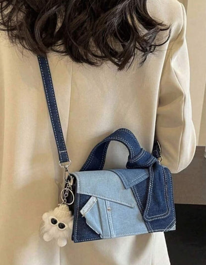Denim Knot Hobo 👜