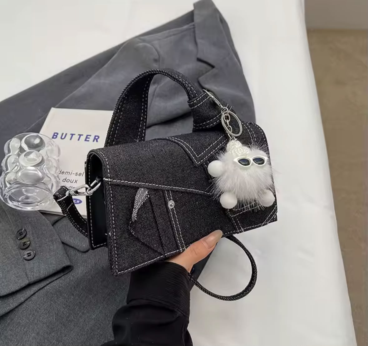 Denim Knot Hobo 👜