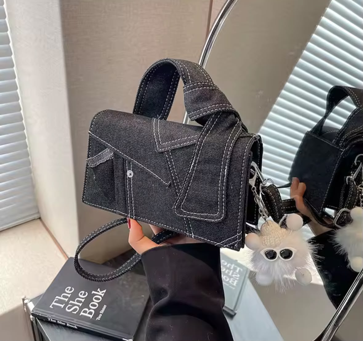 Denim Knot Hobo 👜