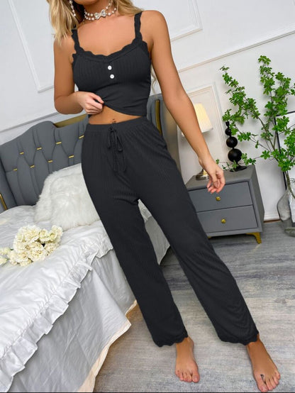 Ribbed Lounge Pajama 🌸