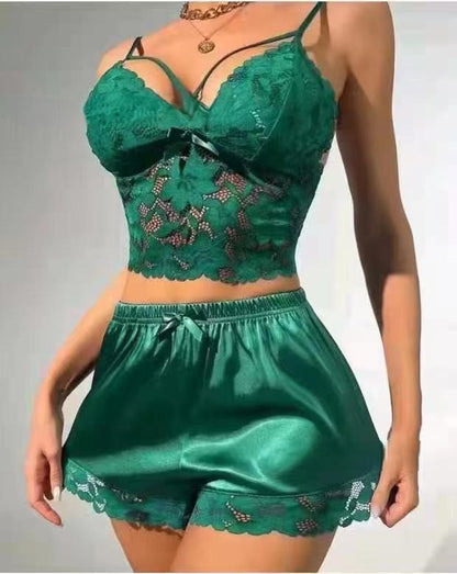Lace Satin Pajama 🌙