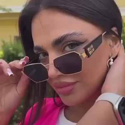 Glam Hexagon Glasses ✨