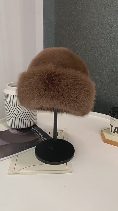 Luxe Furry Beret 🖤